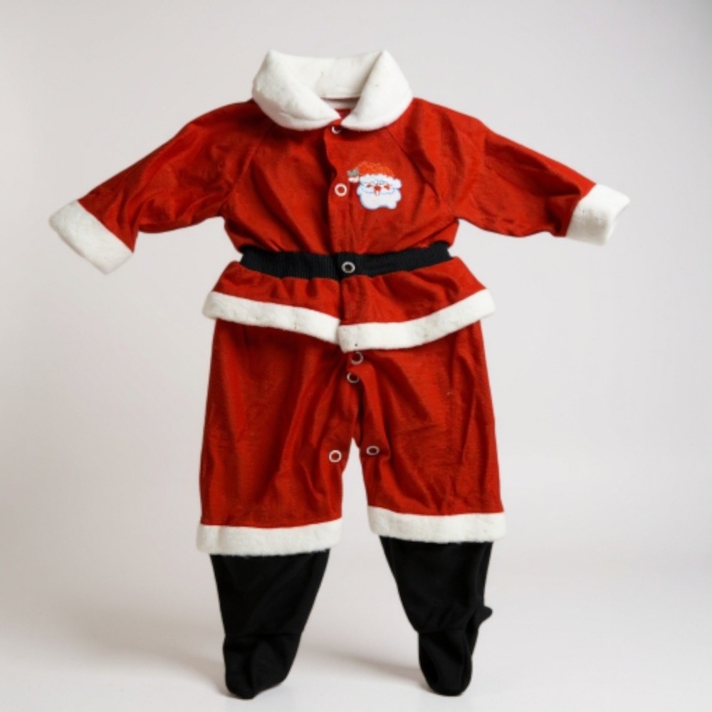 Vintage Playskool Christmas Santa Onsie Sz XS 0-3 Months